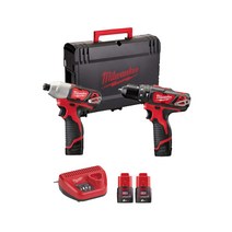 밀워키 충전콤보세트 M12 BPP2B-202X (12V)-2.0Ah2pack