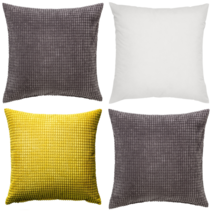 이케아 쿠션커버 GULLKLOCKA 굴클로카 쿠션커버 그레이 50x50 cm