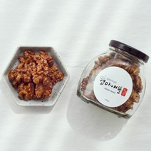 직접 구운 수제간식 호두강정 호두정과 아몬드정과 허니버터 시나몬 답례품 선물세트, 3구 선물박스 추가