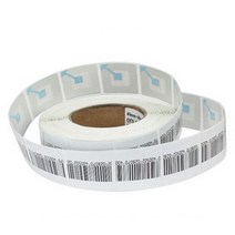 도난방지라벨 도난방지텍1000pcs/roll 8.2MHz RF 4*4cm 소프트 라벨 보안 도난 방지 태그 무선 주파수 바, 한개옵션0