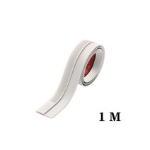 고무 자동차 도어 가스켓 씰링 방진 Draught Wearstrip 하단 씰 스트립 실리콘 방풍 먼지 자체 접착 스토퍼 테이프, White, 100cm