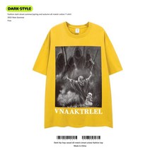 M-8XL 중국 스타일의 대형 반팔 티셔츠 남성용 트렌디 한 유럽과 미국의 하이 스트리트 커플 느슨한 반팔 남성 의류