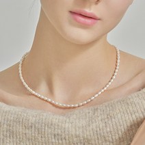 오하라 18K 담수진주 심플 목걸이