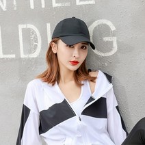 러닝 골프 테니스 헬스 마라톤 등산 스포츠 메쉬 캡 모자, 블랙