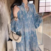 태국 동 소라색 휴가지 여름 다낭 여행옷 원피스