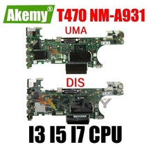 NM-A931 노트북 마더 보드 I3 I5 I7 6 세대 또는 7 세대 cpu 940MX gpu가있는 메인 보드, UMA I5-6300U