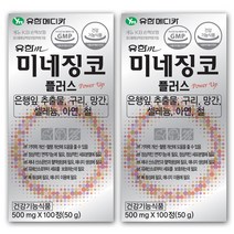 유한m 미네징코 200정 은행잎추출물150mg 기억력개선 혈행개선 순환, 50g, 2개
