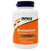 해외 Now Foods Bromelain 500mg 브로멜라인 200캡슐