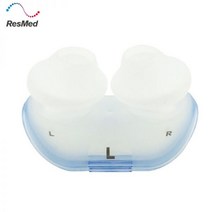 코골이 기구 성인 숙면 교정기 양압기 확장기 ResMed-AirFit P10 비강 베개 크기 대형 중형 스토퍼 코 헤드 기어 프레임, L, L