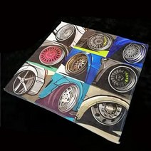 휠페인트 휠복원 휠도색 자동차 휠 디자인 세차 페인트 관리 청소 수건 마이크로 화이버 스폰지 패드 점토, 01