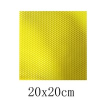 밀랍초 천연 기도 초천연 양초 재료 어린이를 위한 수제 DIY 꿀 공예 왁스 벌집 색상 밀랍 12 개, 08 yellow 20x20cm