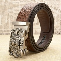 남자 명품 자동벨트 50대남자벨트 패션 브랜드 정품 가죽 벨트 비즈니스 바지 스트랩 바지 Ceinture Homme Cowskin Dragon 자동 버클 소가죽 남성 217