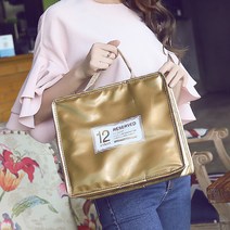 민스리빙 피크닉 쿨러백 보온 보냉가방 보냉백, 쿨러백-대(골드)