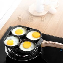 붕어빵 팬 기계 대여 중고 재료 인덕션 틀2022 새로운 4 홀 오믈렛 팬 버거 에그 햄 팬케이크 메이커 나무, 한개옵션0