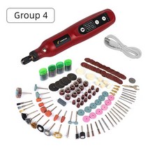 전동드릴 충전식 usb 무선 드릴 펜 조각 dremel 홈 diy에 대 한 연마 액세서리 세트 5 속도 전기 네일 드릴 캠핑 텐트 캠핑 텐트 가성비 휴대용 함마드릴 해머드릴, 361pcs와 레드