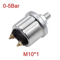 자동차 오일 압력 게이지 센서 수정 0-5bar 0-75psi 52mm 미터 트럭 보트 M10x1 NPT1/8, 01 M10X1 0-5bar
