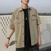 [아우름] 남성 카고스타일 여름반팔셔츠 캐주얼 반팔셔츠 2색dsasdfjlkfl7##&46613EA