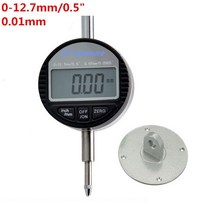 다이얼게이지 12.7mm 25.4mm 미크론 디지털 표시기 전자 0.001mm 판독 측정 게이지, 01 0-12.7x0.01mm