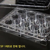 과학실험 매생물 세포배양 12홀 홈판 5개 액체 실습 방과후 원리 연구실