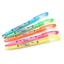 아트박스/제이펜즈 유니볼 프로퍼스 윈도우 형광펜-4.0mm/0.6mm 트윈팁(5컬러), 그린, 옵션선택