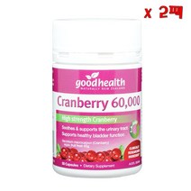 Good Health Cranberry 굿헬스 크랜베리 60000mg 50캡슐 2팩