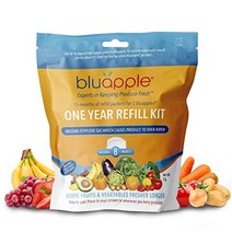 bluapple 활성탄 세이버 리필 과일과 야채를 더 오래 신선하게 유지 8개의 세이버 패킷 미국산