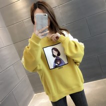 탑코트 일찍이 가을스타일 유행 여성의류 맨투맨 트렌드 봄가을 얇은 유럽 상품 와이드 루즈핏 3048923388