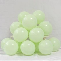 라텍스 풍선 라운드 화이트 웨딩 장식 생일 파티 에어볼 사이트 용품 10 인치 2.2g 30 개, 30 pcs, 10inch, Macaron green