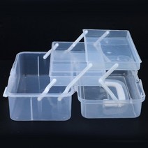 3단공구박스 투명부속함 다용도 부품보관함, 사이즈