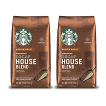 Starbucks 스타벅스 디카페인 하우스 블렌드 그라운드 가루 커피 340g 2팩