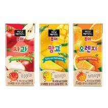 미닛메이드 조이 사과 망고 오렌지 195mlx32팩 싸다몰2875993, 3개, 195ml