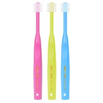 메가텐 럭스360 유아 어린이 칫솔 3개입 1단계(4개월~24개월), 핑크, 라임, 블루, 1개입, 3개