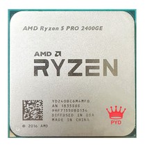 AMD Ryzen 5 프로 2400GE R5 3.2 GHz 쿼드 코어 8 스레드 35W CPU 프로세서 YD240BC6M4MFB 소켓 AM4 중고, 한개옵션0