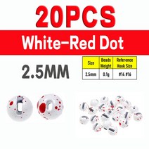 빙어낚시 견지낚시 얼음낚시 WIFREO 20pcs 플라이 낚시를위한 점 눈을 가진 금속 구멍을 뚫은 텅스텐 구슬, 12 20pcs 2.5mm WRD