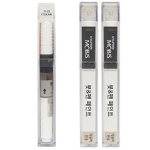 현대모비스 현대 순정 컬러 붓펜 페인트 + 투명 붓펜 페인트, 1세트, YW6 마블화이트, 펄색, 투명