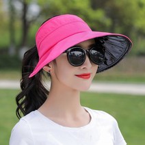 데일리비 자외선 완벽차단!피부보호 여자 선캡 UV차단 암막 햇볕가리개 와이드캡 여름 모자 엄마 중년모자 레져