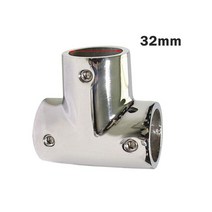 22mm25mm30mm32mm 해양 보트 요트 316 스테인레스 스틸 3 웨이 데크 난간 레일 티 크로스 피팅 조인트 커넥터, 4.32mm