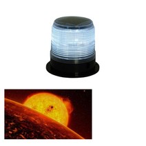 태양광 경광등 SOLAR 마그네틱 야생동물 퇴치 화이트