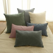 바자르 라이크 솔리드 쿠션 겸 방석 커버/방석/+솜, 1-1. 커버(30x50)/진그레이