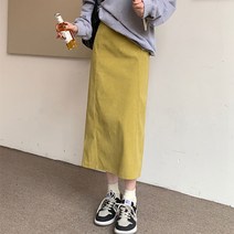 데이홀릭 토이 코드류이 뒷트임 롱스커트