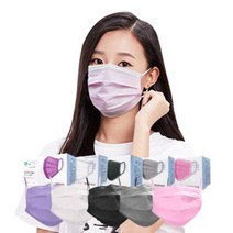 KFAD 더맑은 숨 덴탈 컬러마스크 대형 50매, 바이올렛50매(공산품)