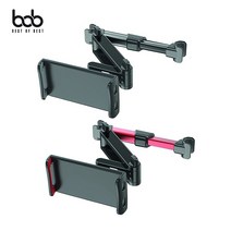 qb-0006 차량용 폴드형 자바라 헤드레스트 거치대, qb_0006_블랙