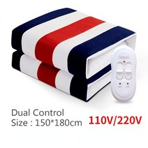 전기요 전기 담요 두꺼운 히터 더블 바디 워머 가열 온도 조절기 난방 150x120cm, 06 150x180cm