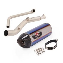 머플러 호환 Front Pipe ZT125 U1 2122 On Motorcycle Exhaust 51mm Muffler Tube With DB Killer Stainles, 4D