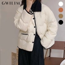 귈림 귈림 코듀로이 배색 물결퀼팅 누빔점퍼GAWCT012P