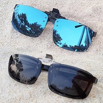 썬가드광학 클립형 선글라스 수퍼편광, 브라운(대)