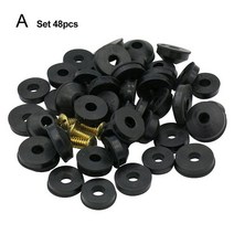 실리콘와셔 고무와셔 고무와샤 고무패킹 48/58PCS 고무 모듬 와셔 교체 씰링 O 링 목욕 싱크 분지 샤워 뜨, 01 A