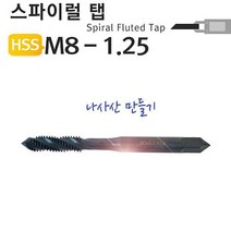 ESU493052M8-1.25 스파이럴탭 야토 나사산