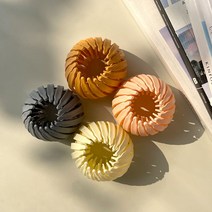 !junjjnag!9650ea 포니 만두 헤어핀 무광 만두핀 똥머리핀, 1무광만두핀-오렌지, 본상품선택