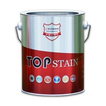 탑스테인 오일스테인 4리터 방부목페인트 평붓증정, 화이트